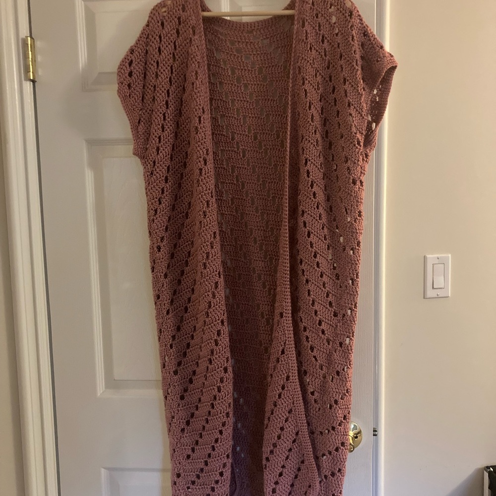 Handmade Crochet Duster Cardigan